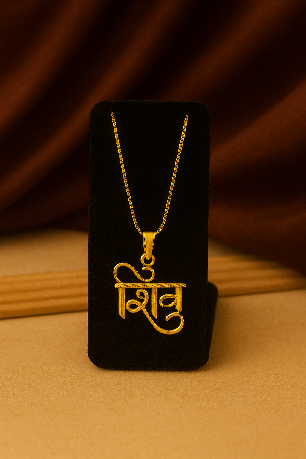 Elegant Shiv Name Pendant Necklace