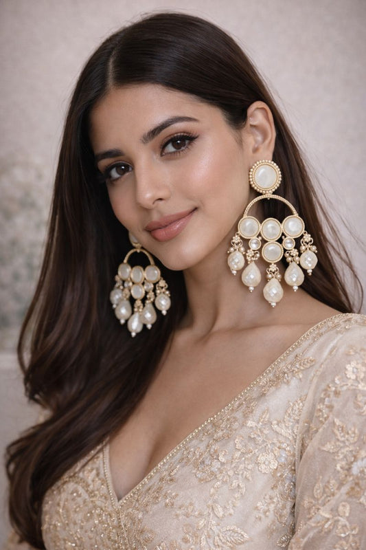 Pearl & Mother-of-Pearl Statement Earrings