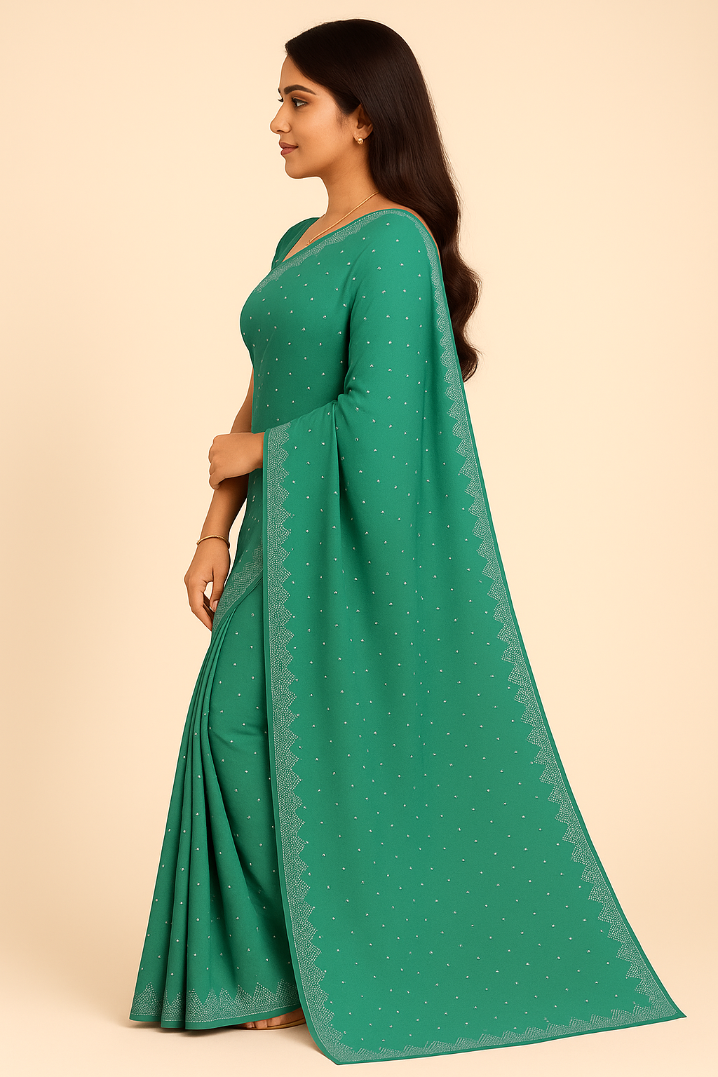 Soft Silk Saree with Intricate Border & Blouse Piece